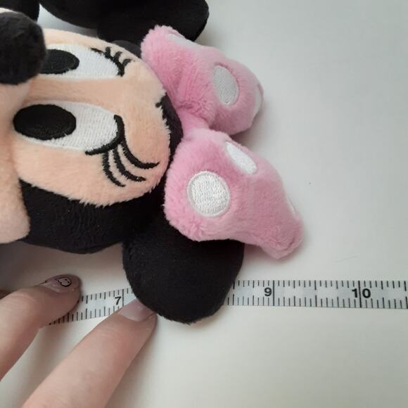 Disney Parks Mickey & Minnie Mouse Plush Set Classic Mini Stuffed Animal Pair - Picture 7 of 7